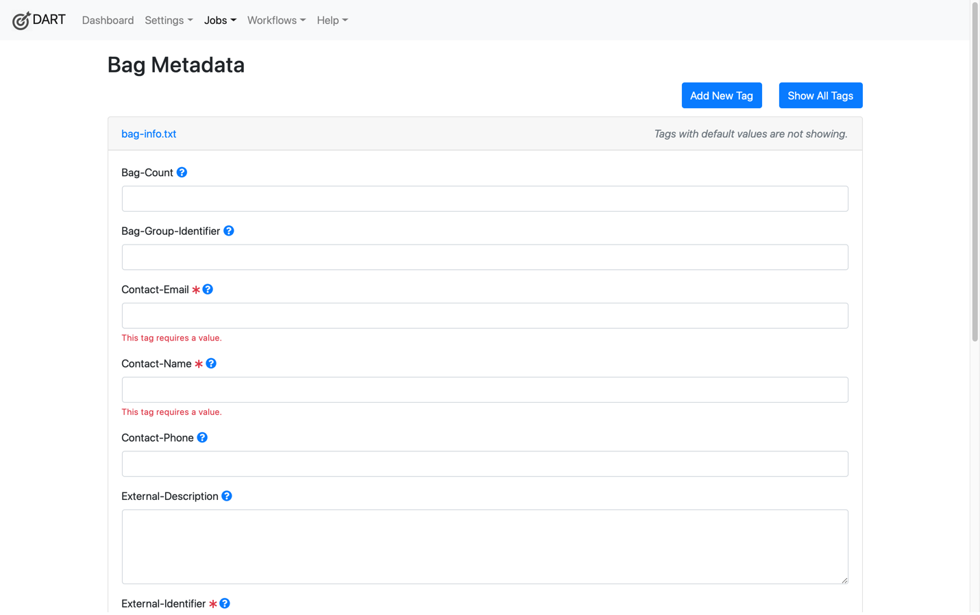 Adding Metadata to your Bag in DART